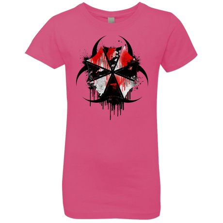 T-Shirts Hot Pink / YXS Umbrella Corp Girls Premium T-Shirt