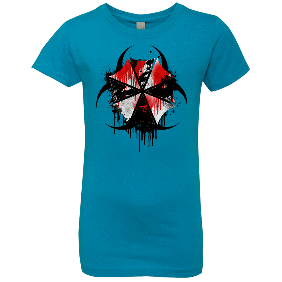 T-Shirts Turquoise / YXS Umbrella Corp Girls Premium T-Shirt