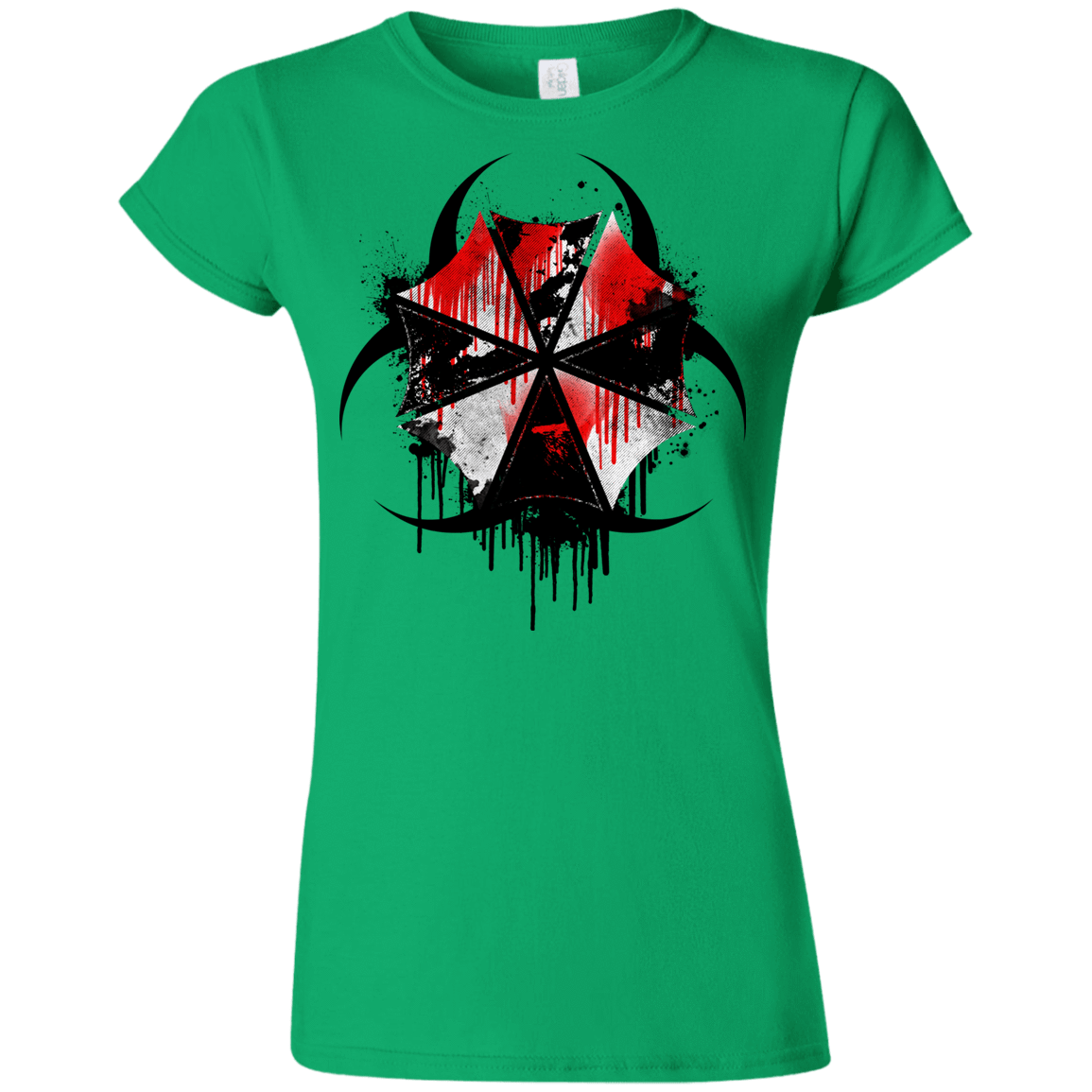 T-Shirts Irish Green / S Umbrella Corp Junior Slimmer-Fit T-Shirt