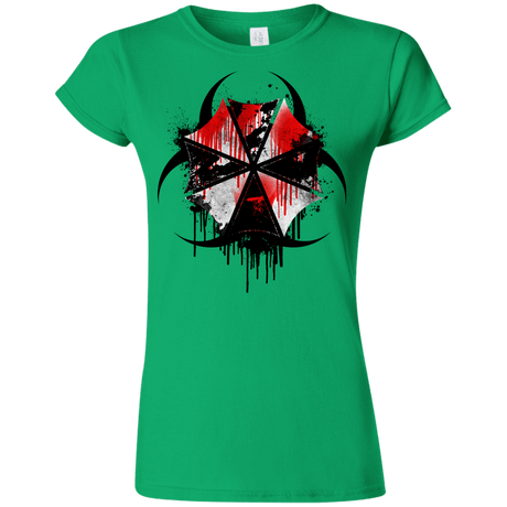 T-Shirts Irish Green / S Umbrella Corp Junior Slimmer-Fit T-Shirt