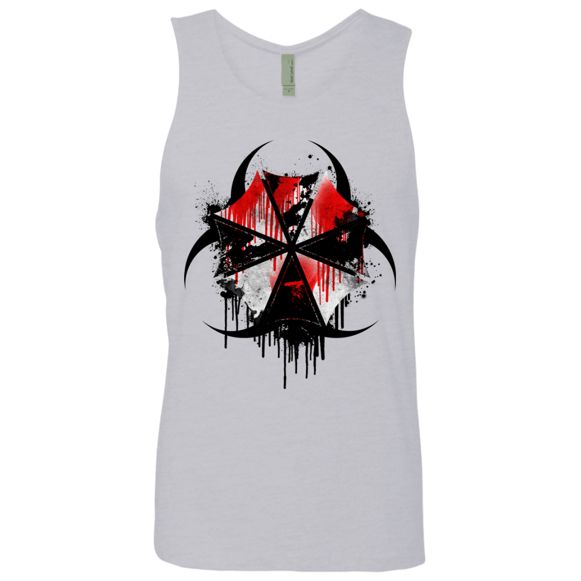 T-Shirts Heather Grey / S Umbrella Corp Men's Premium Tank Top