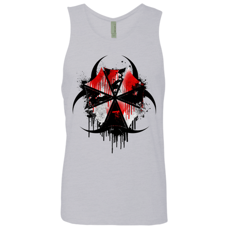 T-Shirts Heather Grey / S Umbrella Corp Men's Premium Tank Top