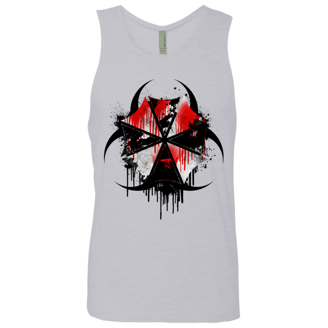 T-Shirts Heather Grey / S Umbrella Corp Men's Premium Tank Top