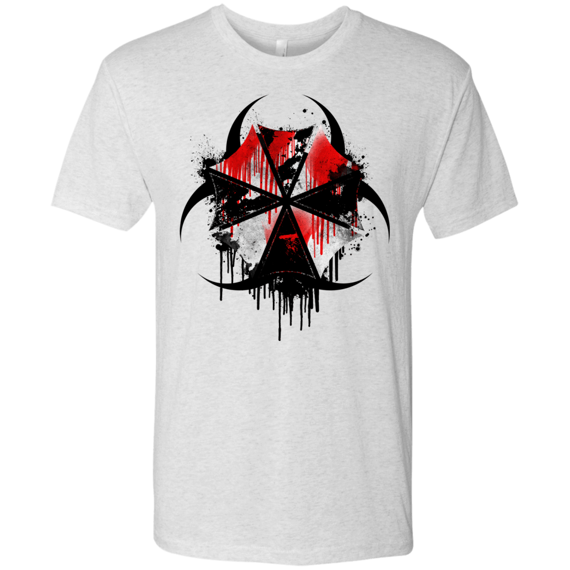 T-Shirts Heather White / S Umbrella Corp Men's Triblend T-Shirt