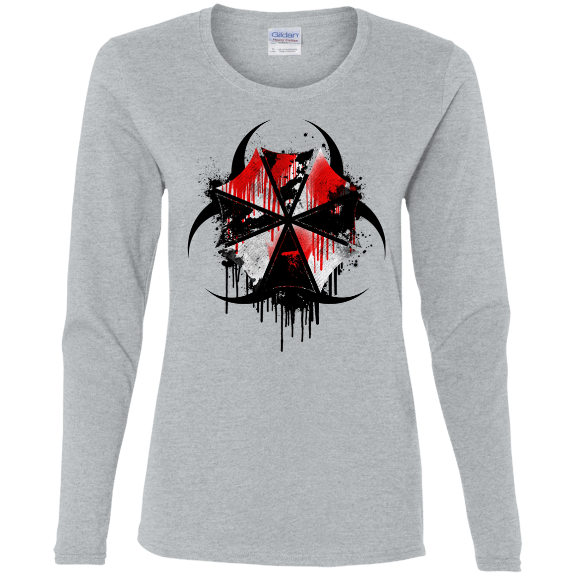 T-Shirts Sport Grey / S Umbrella Corp Women's Long Sleeve T-Shirt