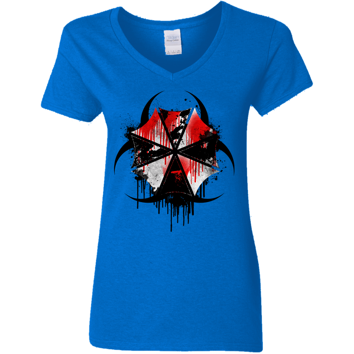 T-Shirts Royal / S Umbrella Corp Women's V-Neck T-Shirt