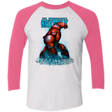 T-Shirts Heather White/Vintage Pink / X-Small Unbreakable Hero Triblend 3/4 Sleeve