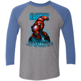 T-Shirts Premium Heather/ Vintage Royal / X-Small Unbreakable Hero Triblend 3/4 Sleeve