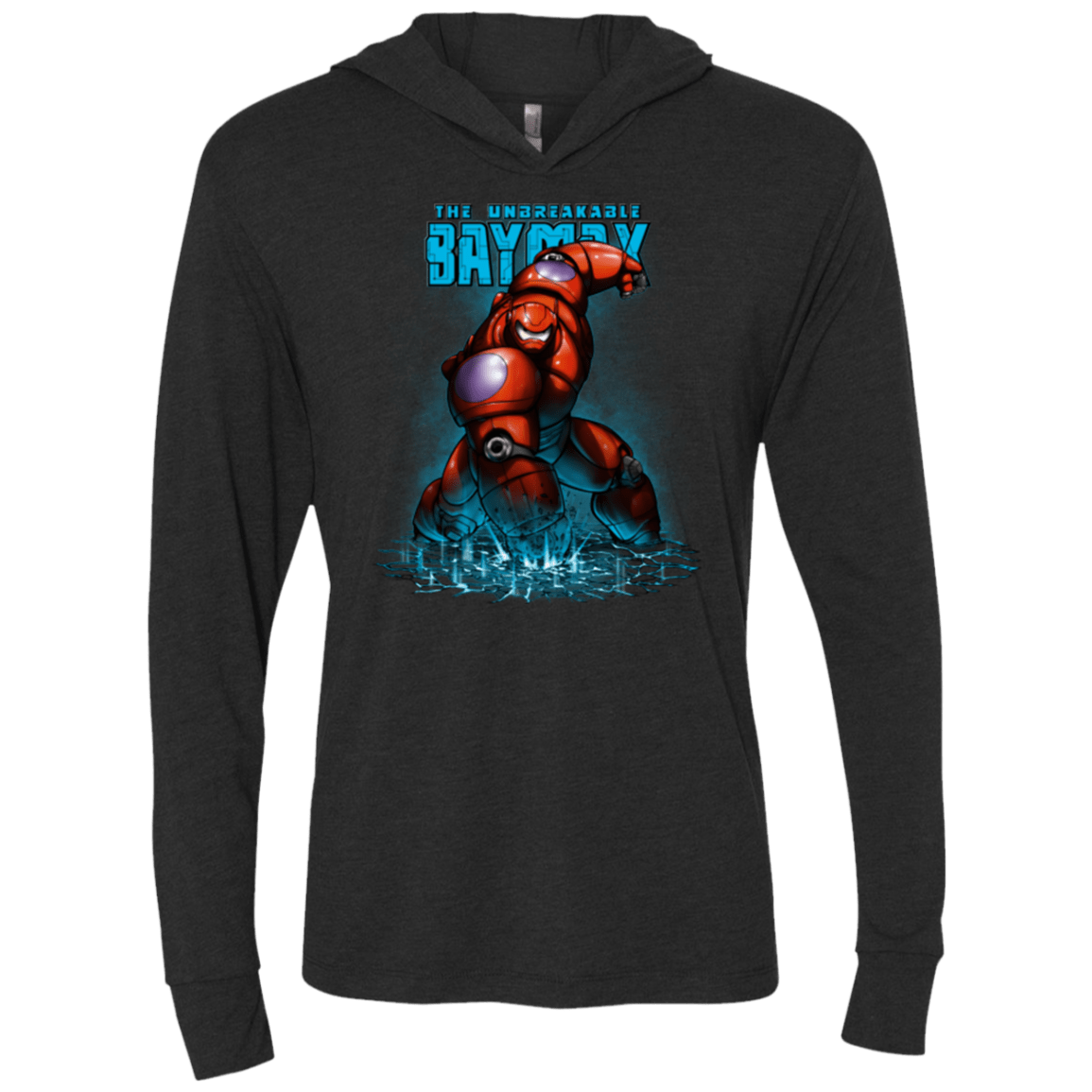 T-Shirts Vintage Black / X-Small Unbreakable Hero Triblend Long Sleeve Hoodie Tee