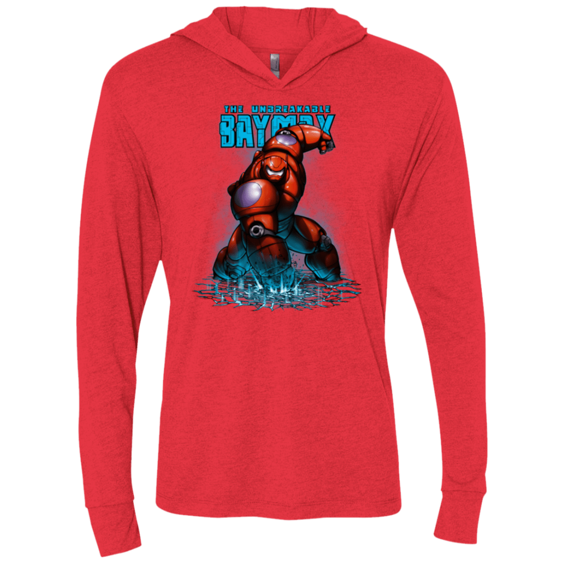 T-Shirts Vintage Red / X-Small Unbreakable Hero Triblend Long Sleeve Hoodie Tee