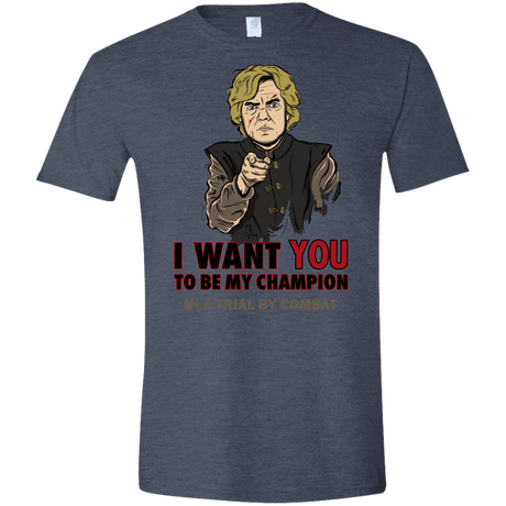 T-Shirts Heather Navy / S Uncle Imp Men's Semi-Fitted Softstyle