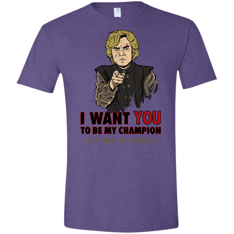 T-Shirts Heather Purple / S Uncle Imp Men's Semi-Fitted Softstyle