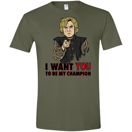 T-Shirts Military Green / S Uncle Imp Men's Semi-Fitted Softstyle