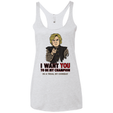 T-Shirts Heather White / X-Small Uncle Imp Women's Triblend Racerback Tank