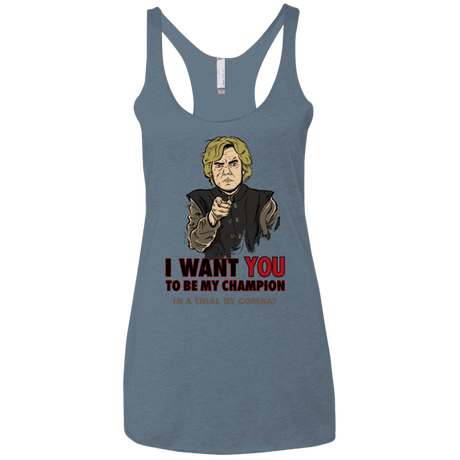 T-Shirts Indigo / X-Small Uncle Imp Women's Triblend Racerback Tank