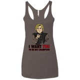 T-Shirts Macchiato / X-Small Uncle Imp Women's Triblend Racerback Tank