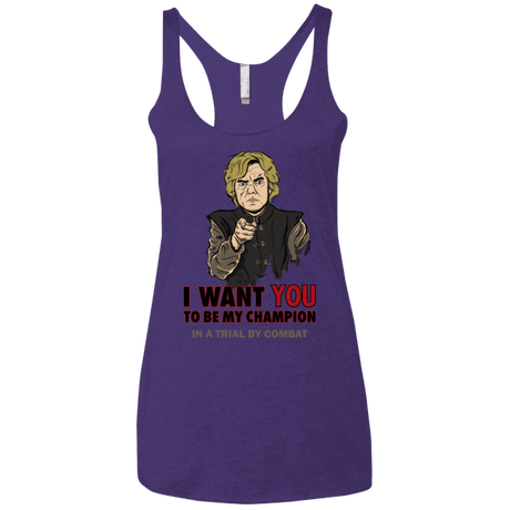 T-Shirts Purple Rush / X-Small Uncle Imp Women's Triblend Racerback Tank