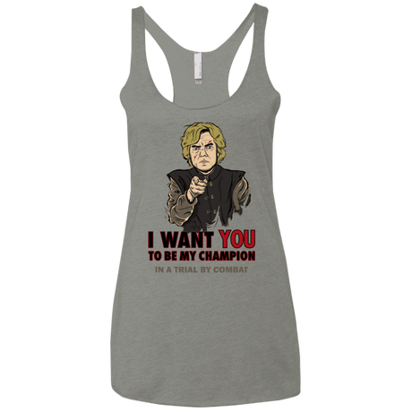 T-Shirts Venetian Grey / X-Small Uncle Imp Women's Triblend Racerback Tank