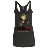 T-Shirts Vintage Black / X-Small Uncle Imp Women's Triblend Racerback Tank