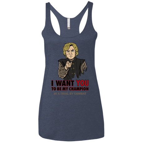 T-Shirts Vintage Navy / X-Small Uncle Imp Women's Triblend Racerback Tank