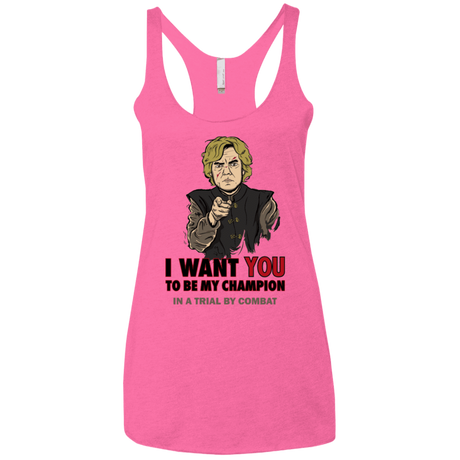 T-Shirts Vintage Pink / X-Small Uncle Imp Women's Triblend Racerback Tank