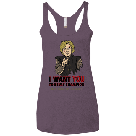 T-Shirts Vintage Purple / X-Small Uncle Imp Women's Triblend Racerback Tank