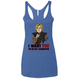 T-Shirts Vintage Royal / X-Small Uncle Imp Women's Triblend Racerback Tank