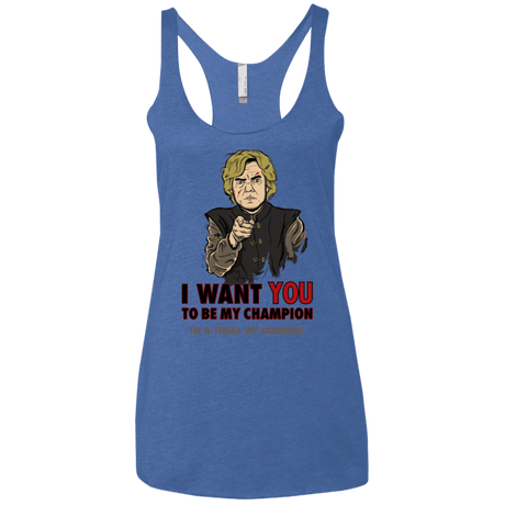 T-Shirts Vintage Royal / X-Small Uncle Imp Women's Triblend Racerback Tank