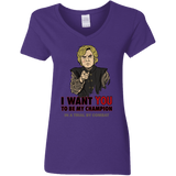 T-Shirts Purple / S Uncle Imp Women's V-Neck T-Shirt