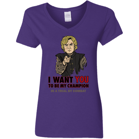 T-Shirts Purple / S Uncle Imp Women's V-Neck T-Shirt