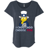 T-Shirts Vintage Navy / X-Small Uncle Ralph Triblend Dolman Sleeve