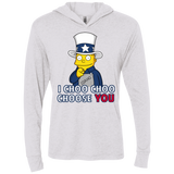 T-Shirts Heather White / X-Small Uncle Ralph Triblend Long Sleeve Hoodie Tee