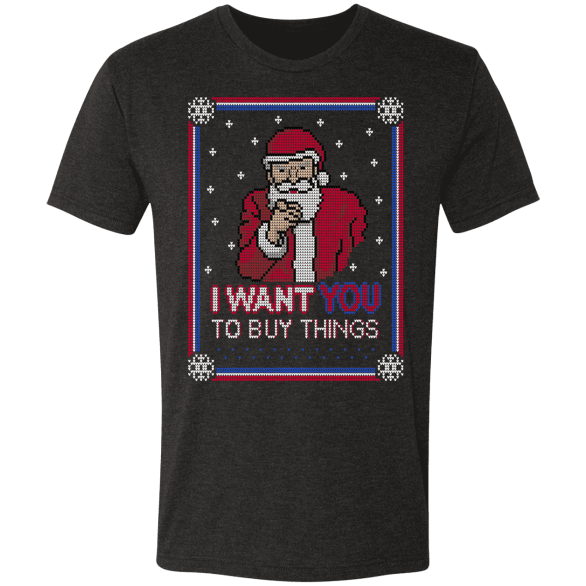 T-Shirts Vintage Black / S unclesanta Men's Triblend T-Shirt
