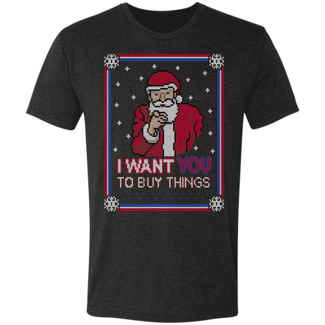 T-Shirts Vintage Black / S unclesanta Men's Triblend T-Shirt