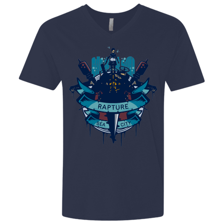 T-Shirts Midnight Navy / X-Small Under The Sea Men's Premium V-Neck