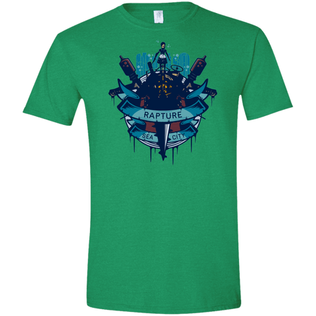 T-Shirts Heather Irish Green / S Under The Sea Men's Semi-Fitted Softstyle
