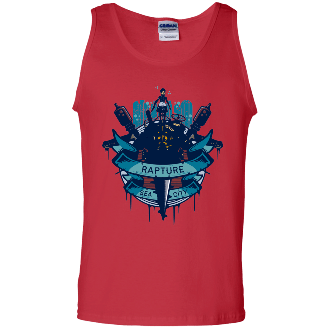 T-Shirts Red / S Under The Sea Men's Tank Top