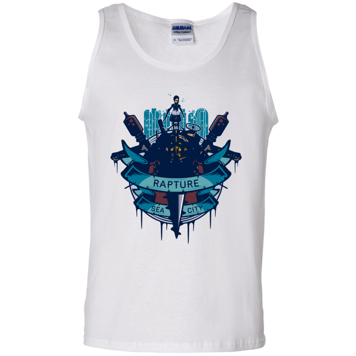 T-Shirts White / S Under The Sea Men's Tank Top