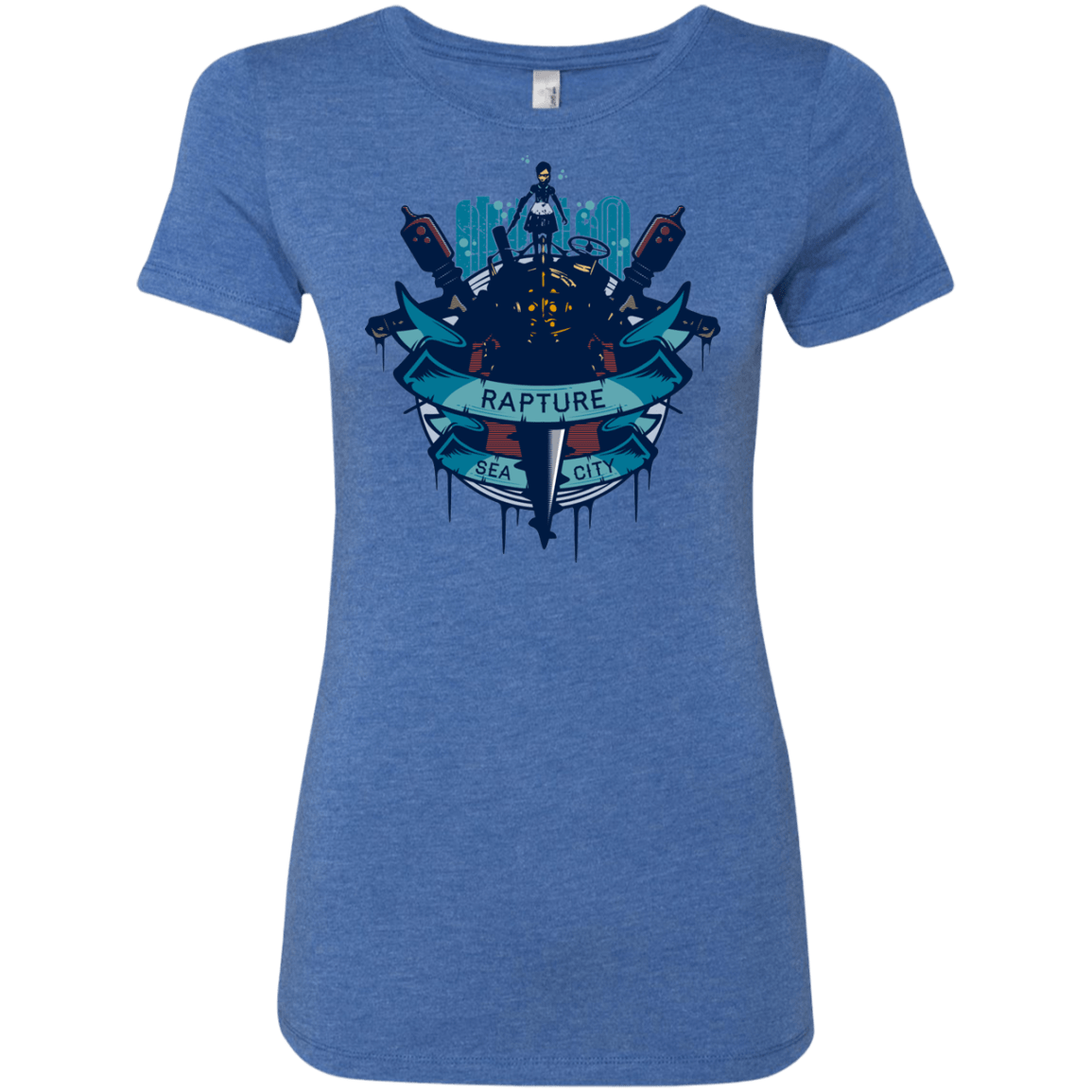 T-Shirts Vintage Royal / S Under The Sea Women's Triblend T-Shirt
