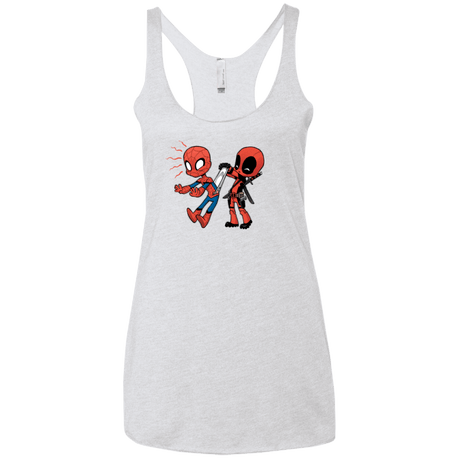 T-Shirts Heather White / X-Small Underoos Women's Triblend Racerback Tank