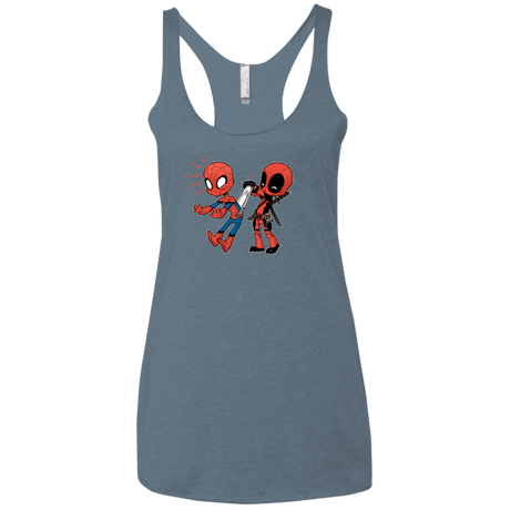 T-Shirts Indigo / X-Small Underoos Women's Triblend Racerback Tank