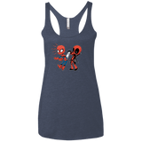 T-Shirts Vintage Navy / X-Small Underoos Women's Triblend Racerback Tank