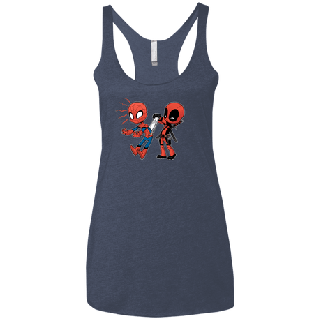 T-Shirts Vintage Navy / X-Small Underoos Women's Triblend Racerback Tank