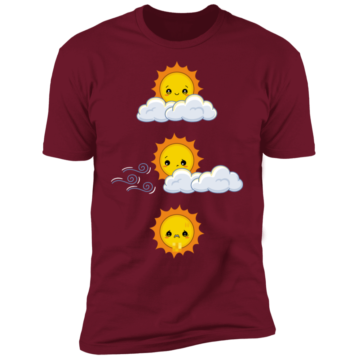 T-Shirts Cardinal / S Unexpected Wind Men's Premium T-Shirt