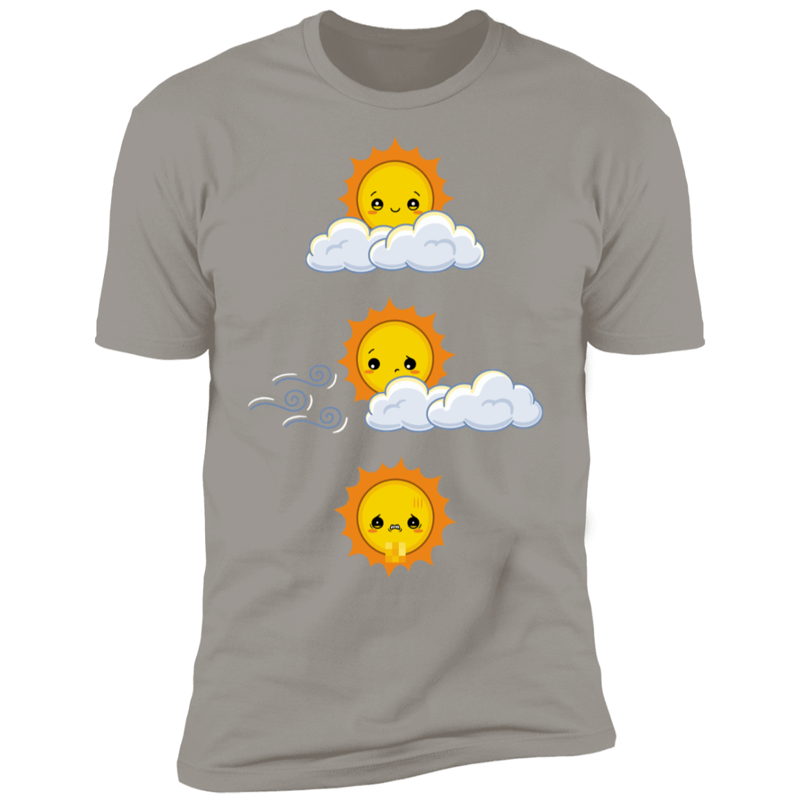 T-Shirts Light Grey / S Unexpected Wind Men's Premium T-Shirt