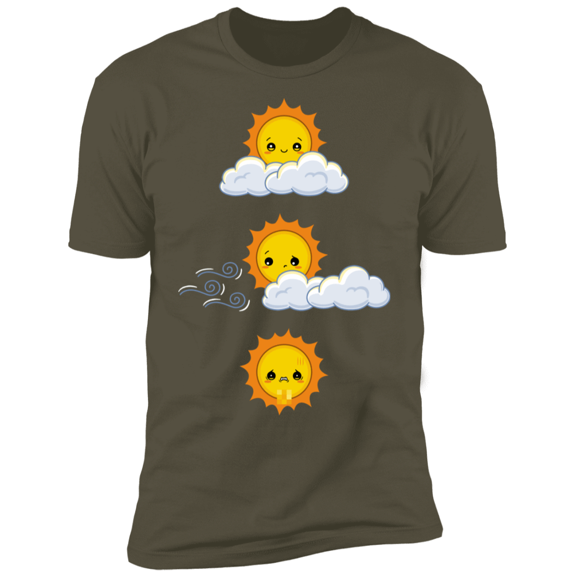 T-Shirts Military Green / S Unexpected Wind Men's Premium T-Shirt