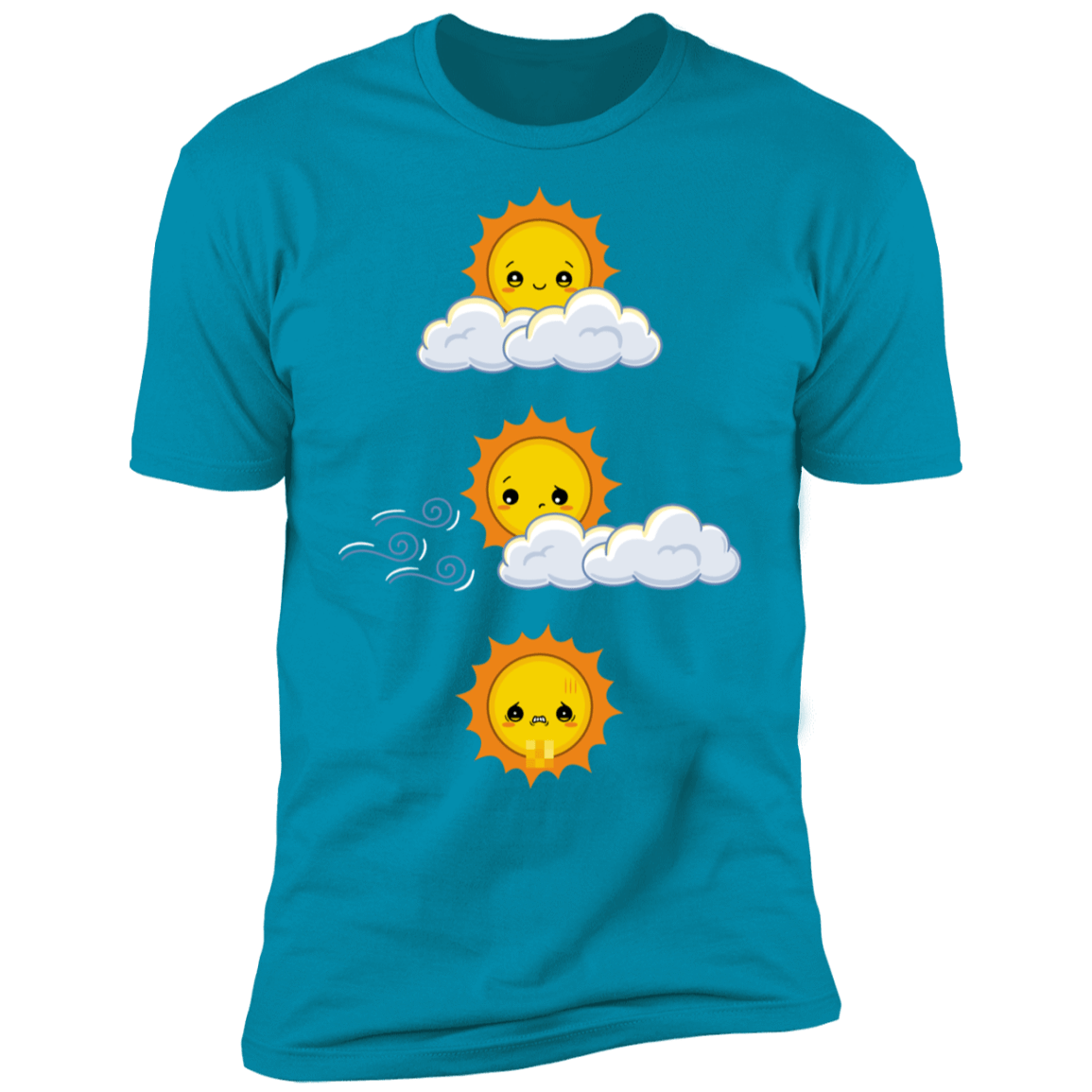 T-Shirts Turquoise / S Unexpected Wind Men's Premium T-Shirt