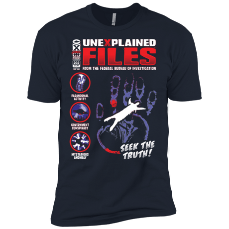 T-Shirts Midnight Navy / X-Small Unexplained Files Men's Premium T-Shirt