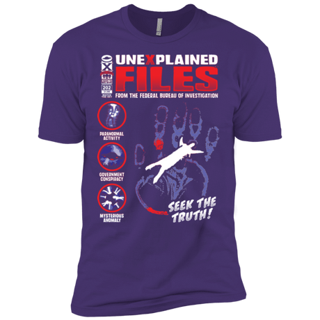 T-Shirts Purple / X-Small Unexplained Files Men's Premium T-Shirt