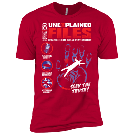 T-Shirts Red / X-Small Unexplained Files Men's Premium T-Shirt